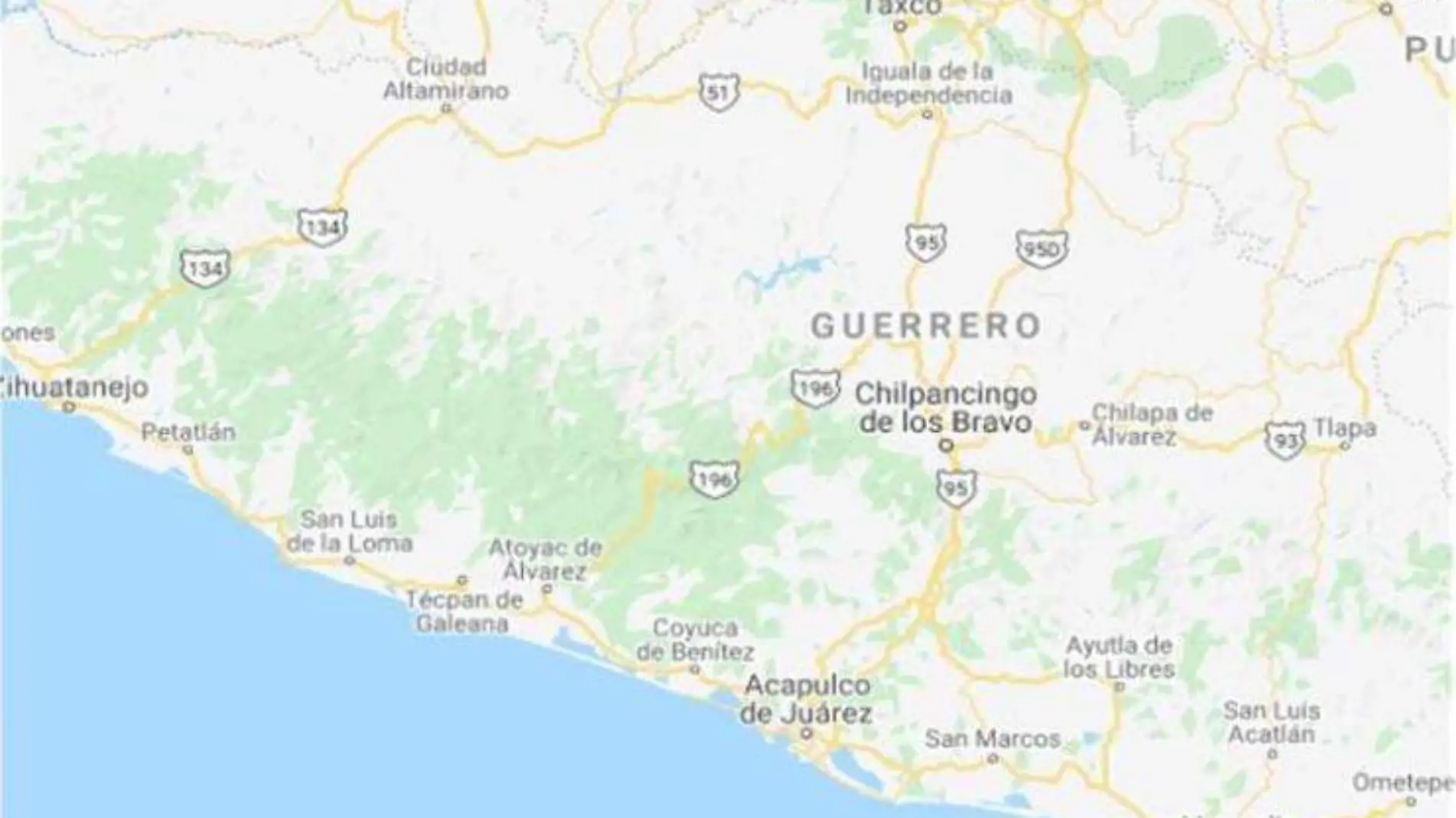 MAPA GUERRERO